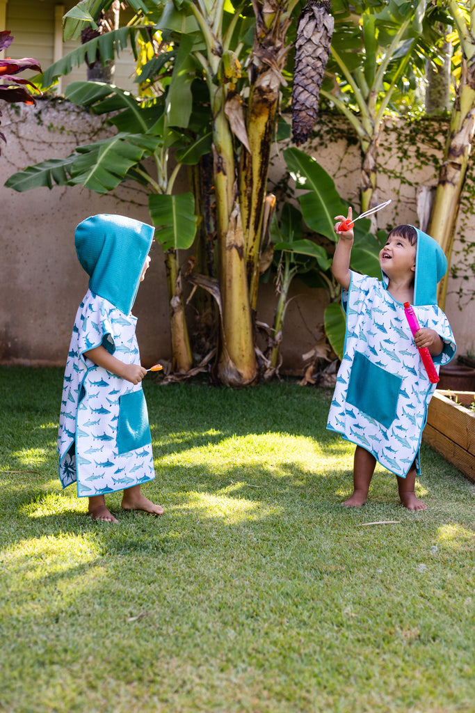 Tahiti Reef Sharks Toddler Poncho