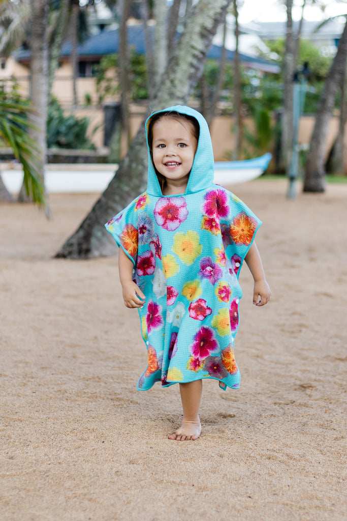 Hibiscus & Shells Toddler Poncho