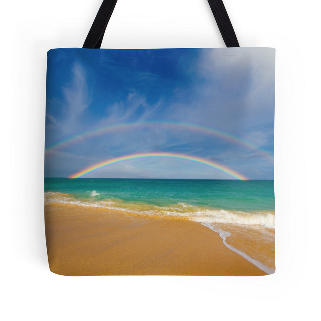 Double Rainbow Tote Bag