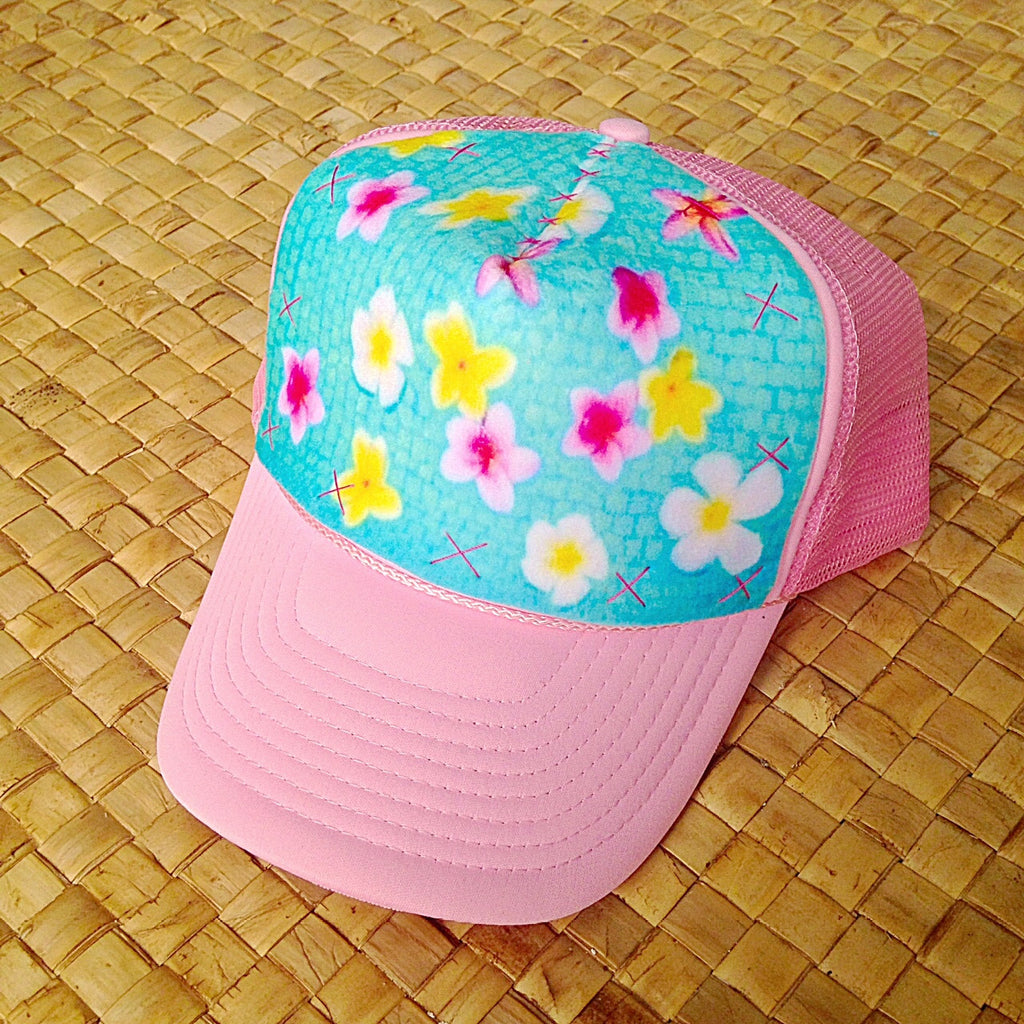 Colorful Floating Plumeria Hat