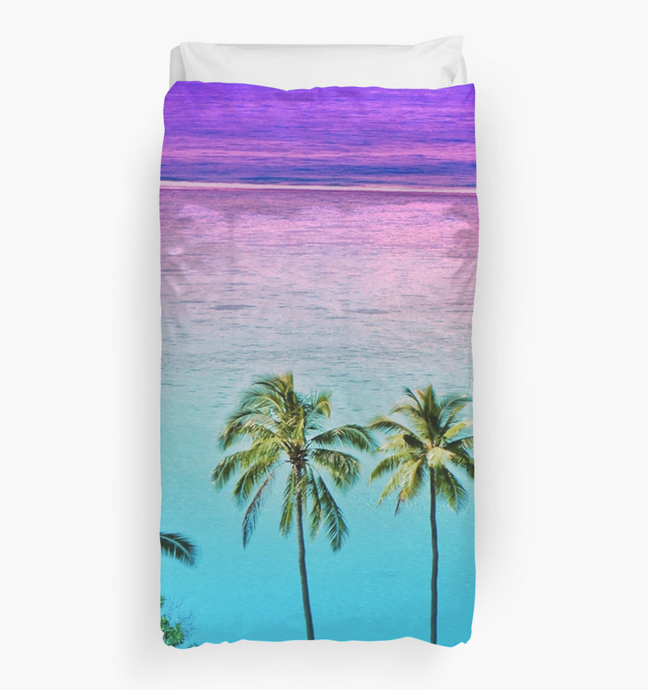 Moorea Sunset Palms Duvet