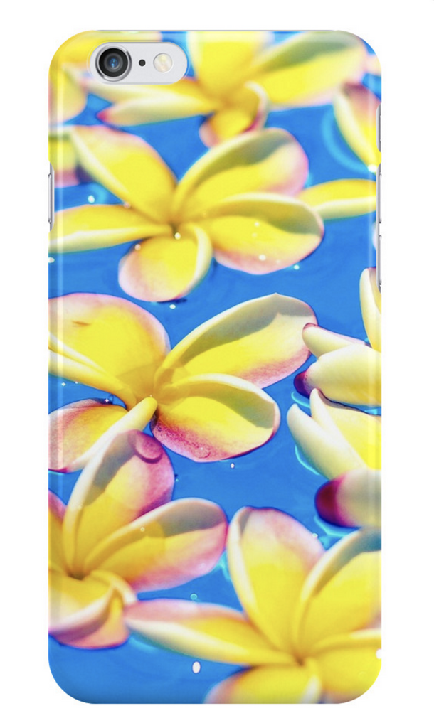 Floating Yellow Plumeria iPhone Case
