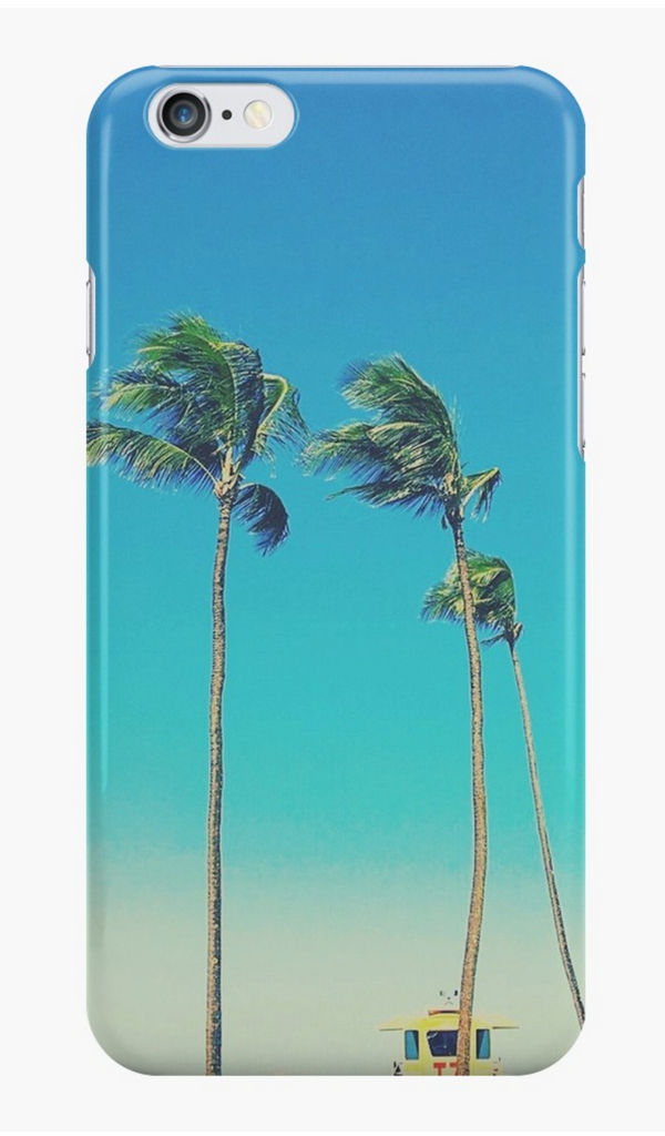 Baldwin Beach Tower & Palms iPhone Case