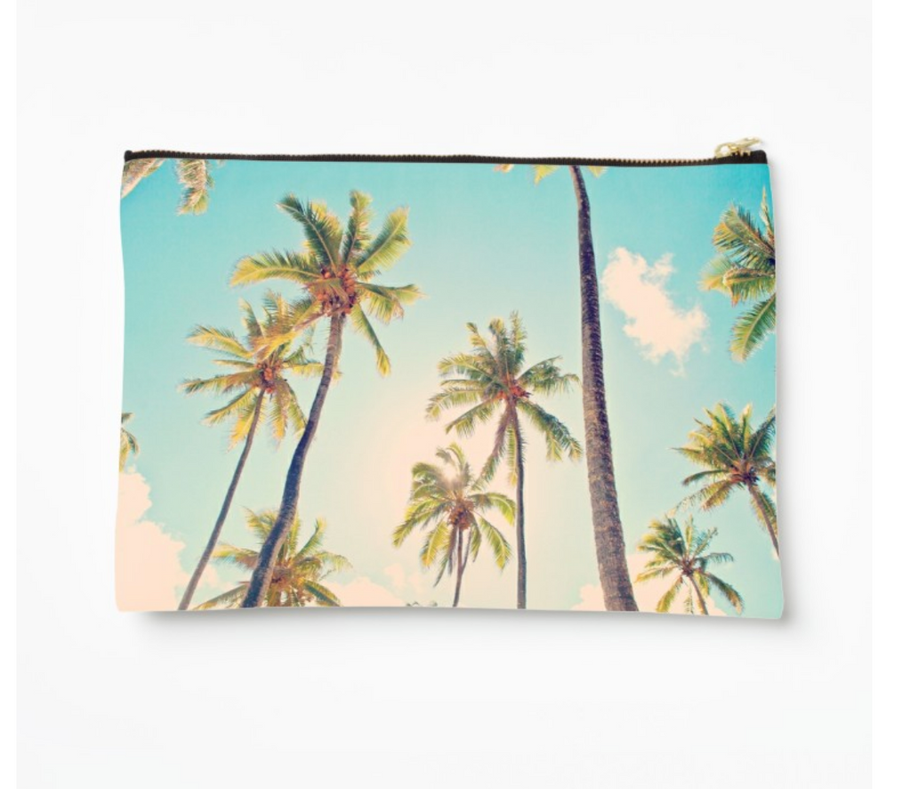 Temae Beach Palms Clutch
