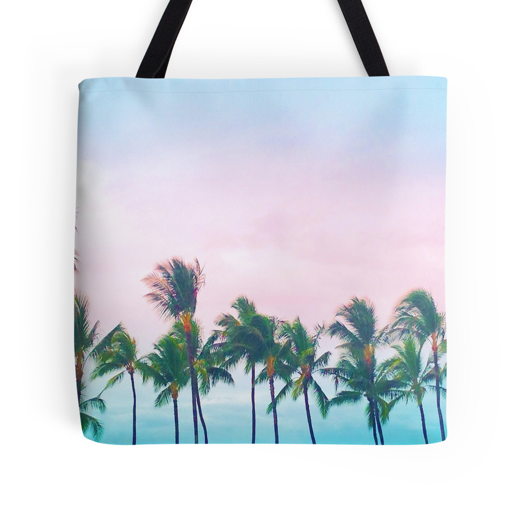 Wailea Palms Tote Bag