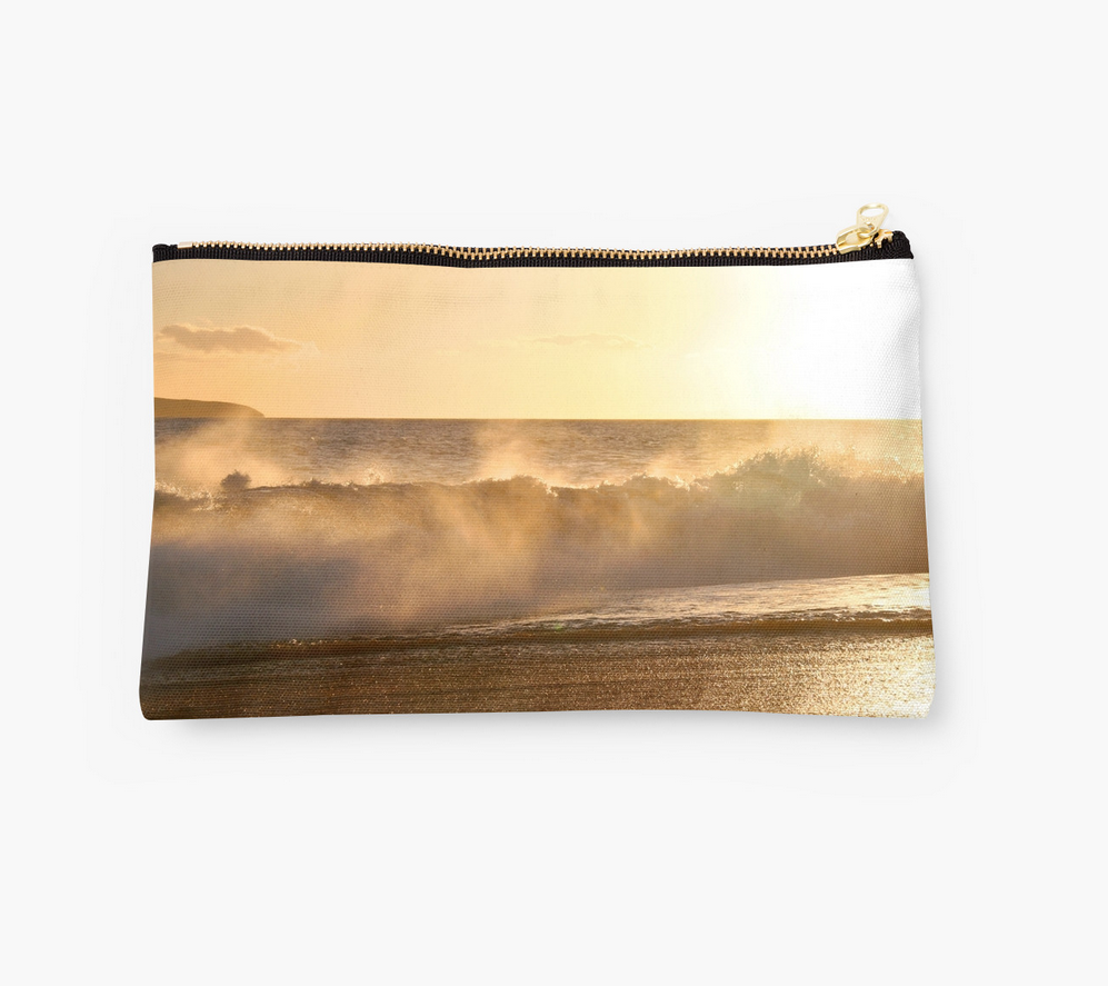 Makena Golden Wave Clutch
