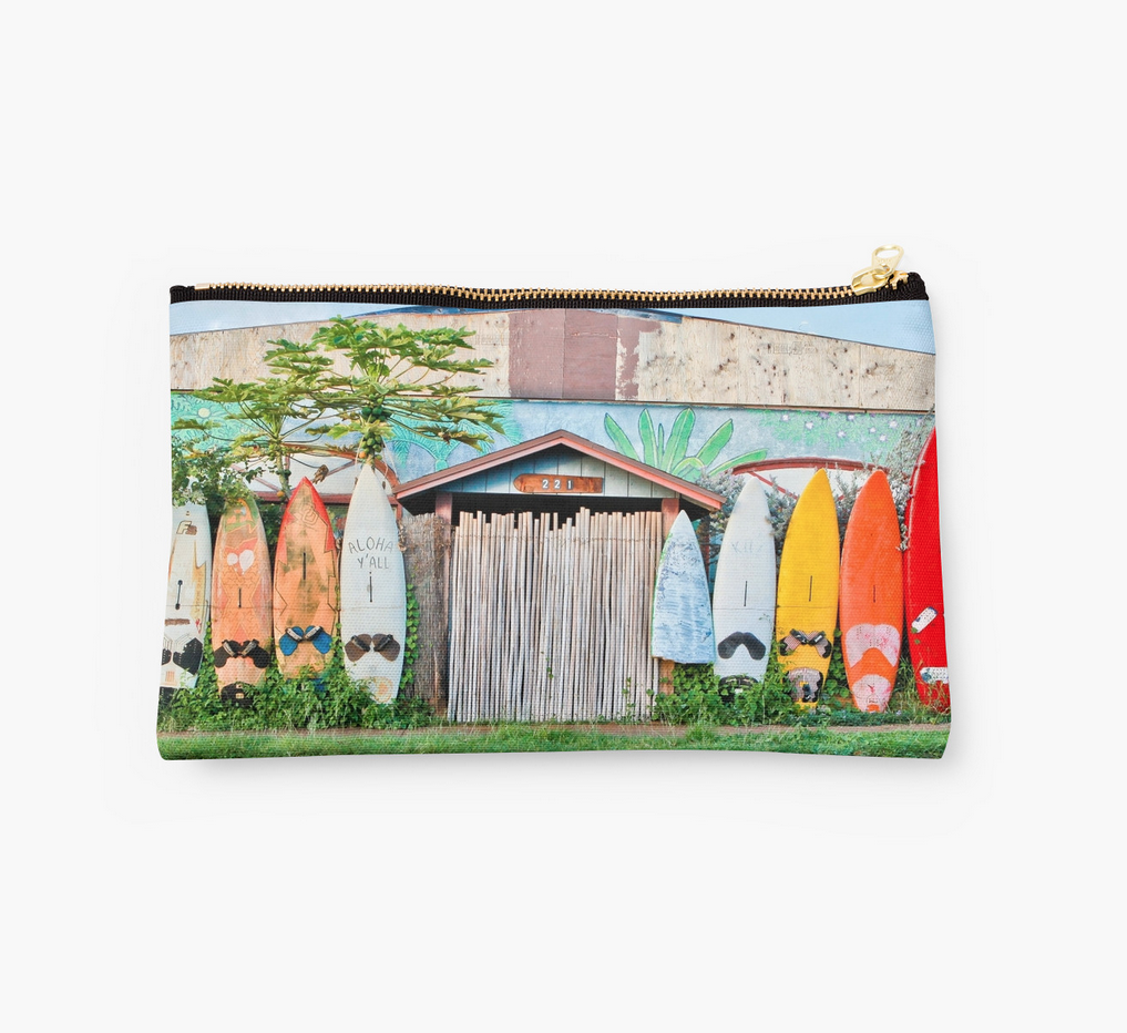 Paia Rainbow Surf Fence Clutch