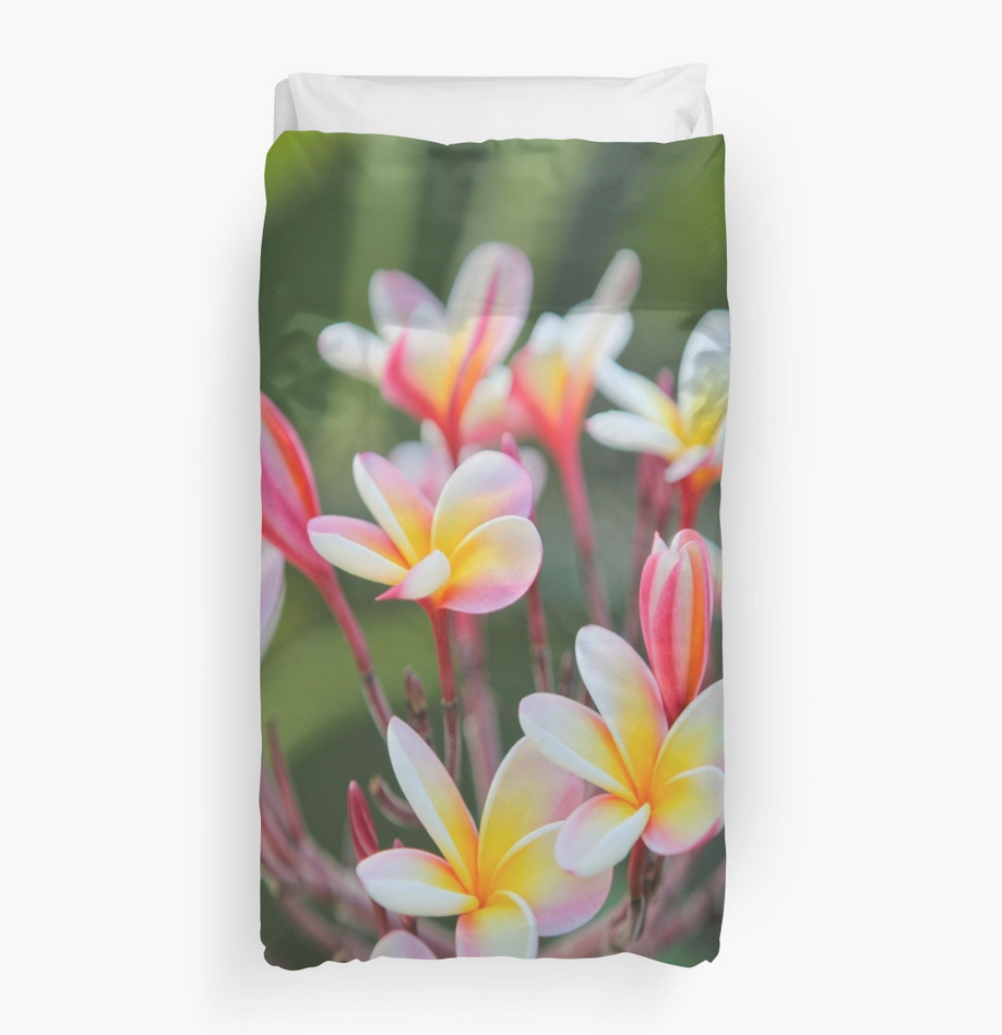 Hot Pink Plumeria Duvet