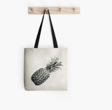 Vintage Black & White Pineapple Tote Bag