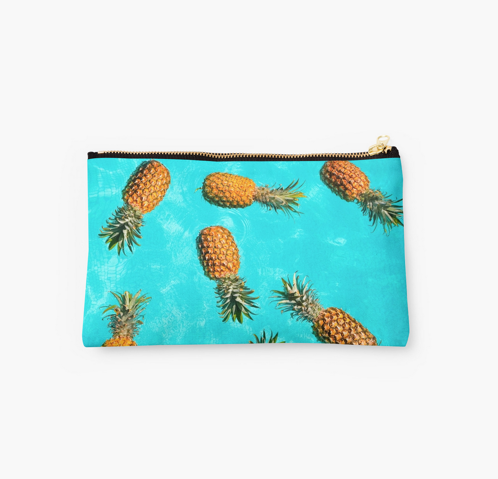 Floating Yellow Plumeria Clutch