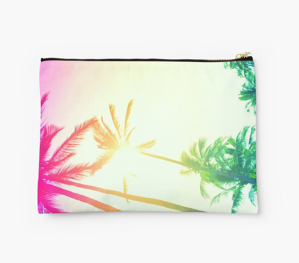 Rainbow Palm Skies Clutch