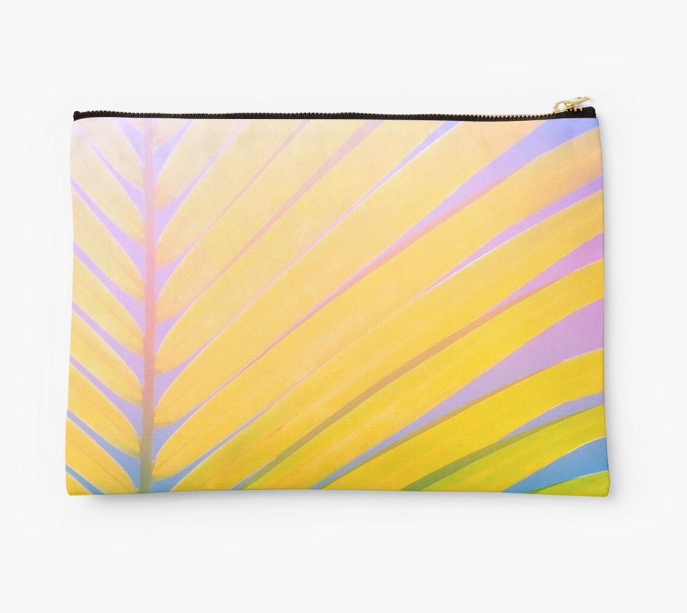 Tikehau Sherbet Palm Clutch