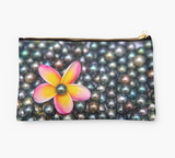 Tahitian Pearls & Plumeria Clutch