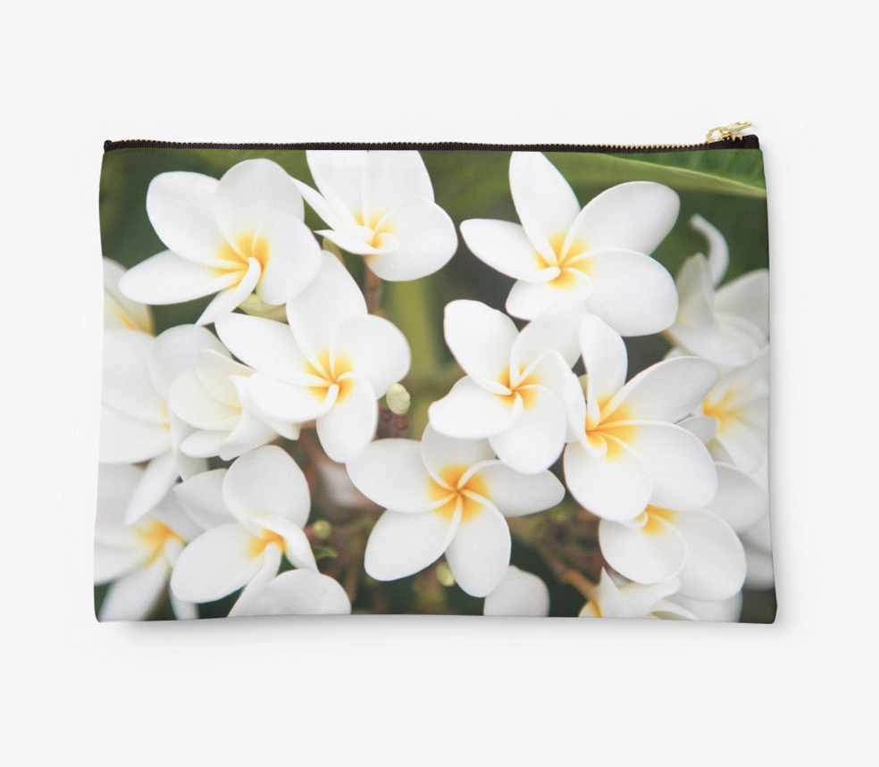 Elegant Plumeria Clutch