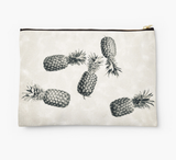 Vintage Black & White Pineapple Clutch