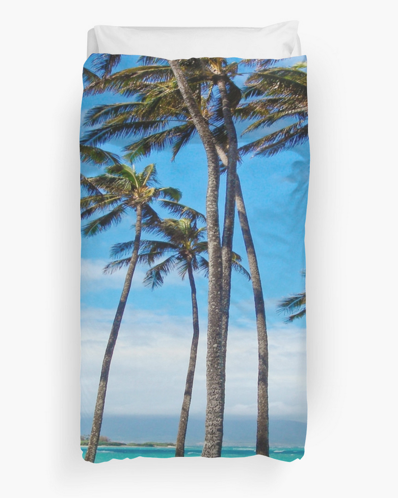 Spreckelsville Palm Trees Duvet