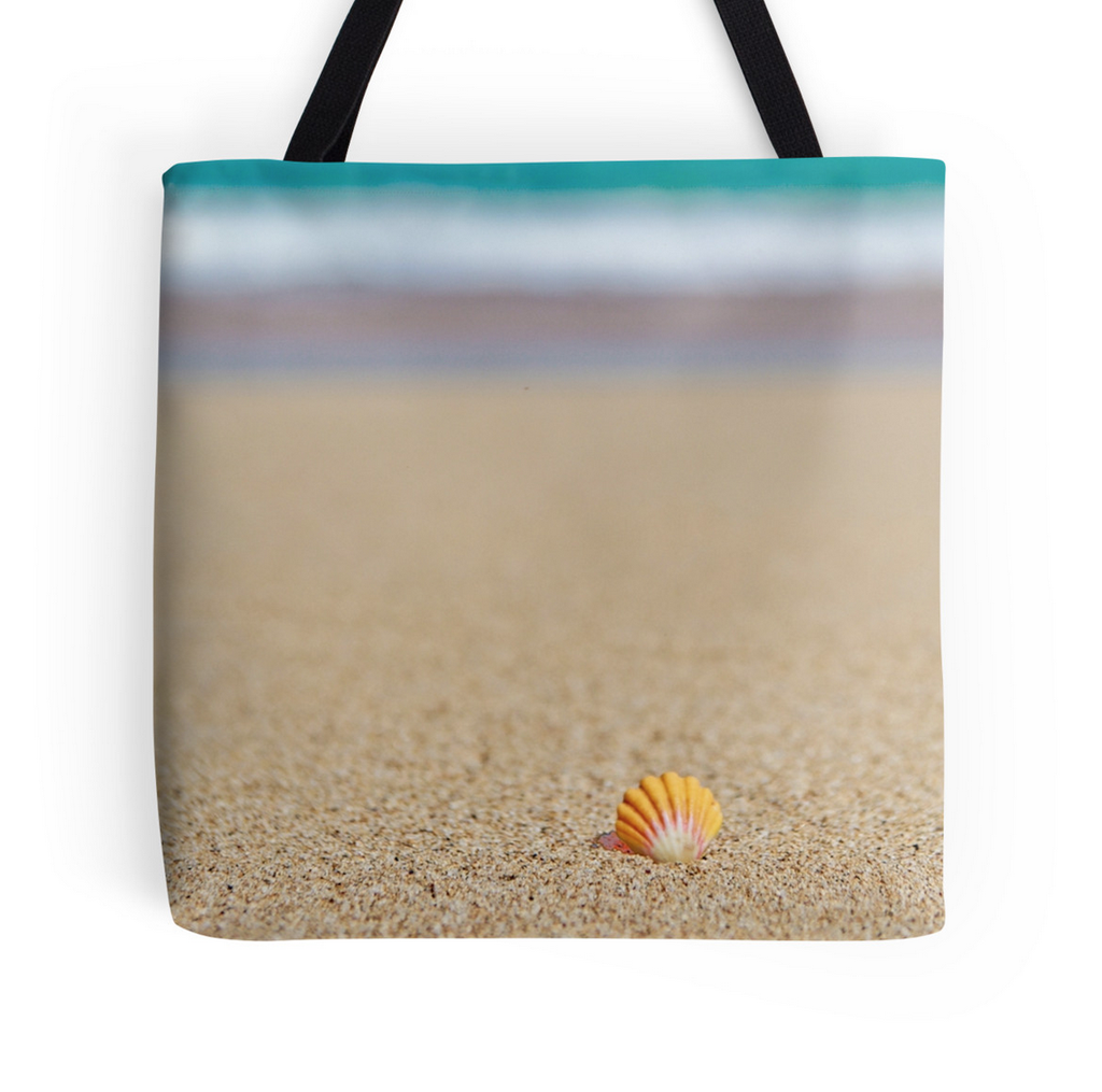Sunrise Shell Beach Tote Bag