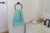 White Coral & Bora Bora Ocean Tea Towel