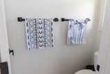 Black & White Palms & Tribal Tea Towel
