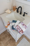 White Coral & Bora Bora Ocean Tea Towel