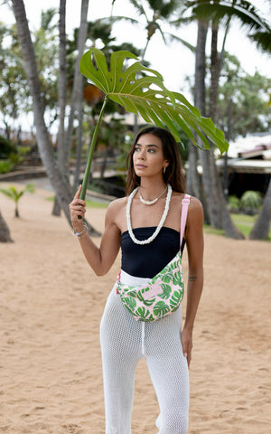 Monstera Crossover Bag