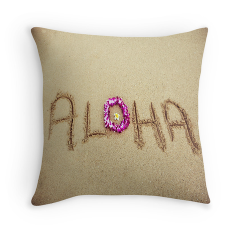 Aloha Beach Lei Pillow
