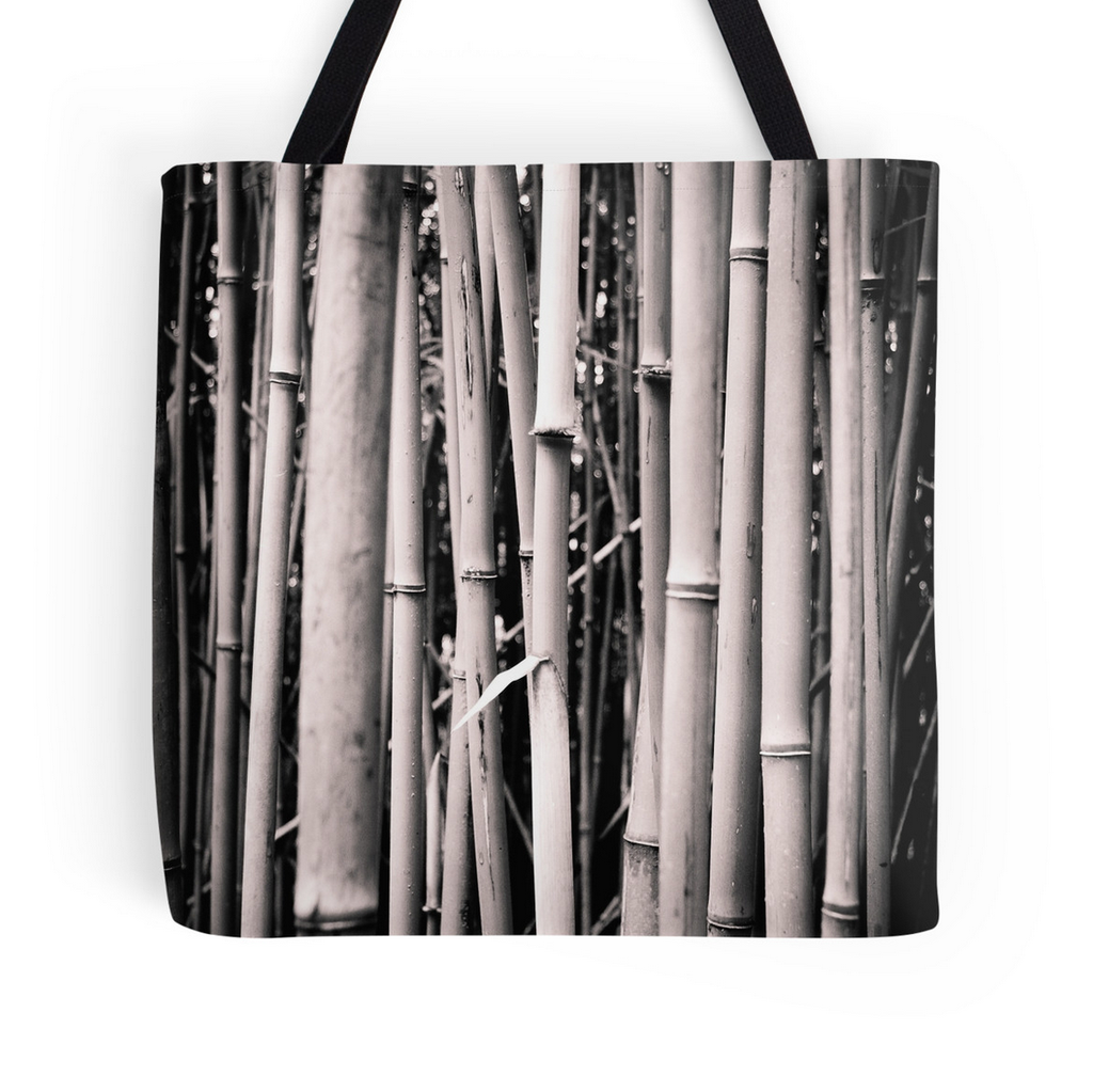 Black & White Bamboo Tote Bag