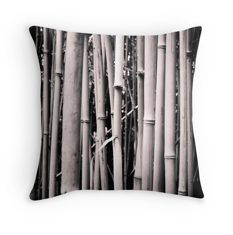 Black and White Bamboo Pillow