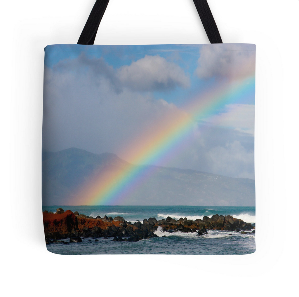 Bright Rainbow Tote Bag