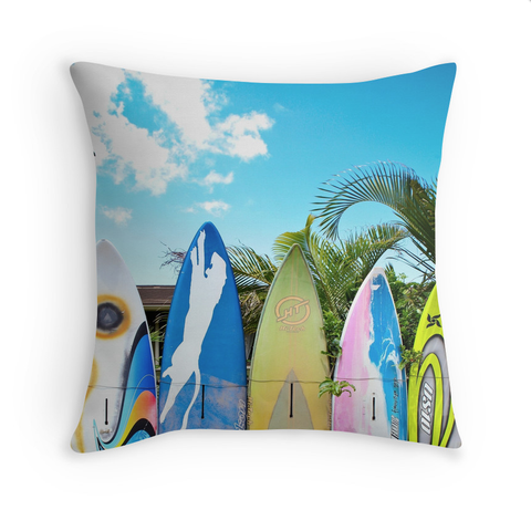 Surfboard Fence Pillow