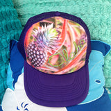 Purple Hawaiian Pineapple Hat
