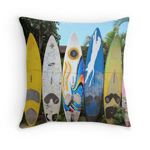 Kuau Surf Fence Pillow