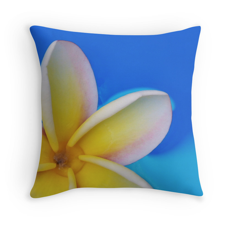 Plumeria Petals Pillow