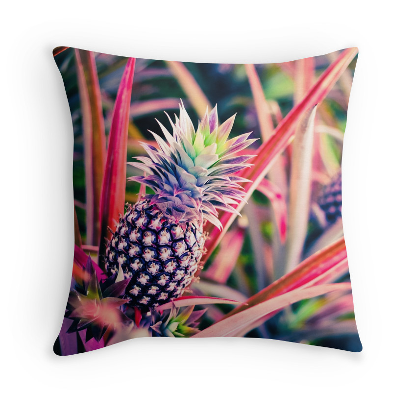 Purple Hawaiian Pineapple Pillow