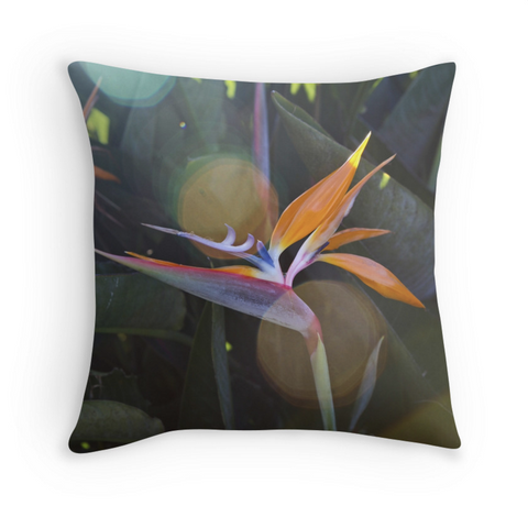 Sunny Bird of Paradise Pillow