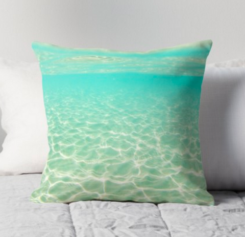 Underwater in Bora Bora Pillow