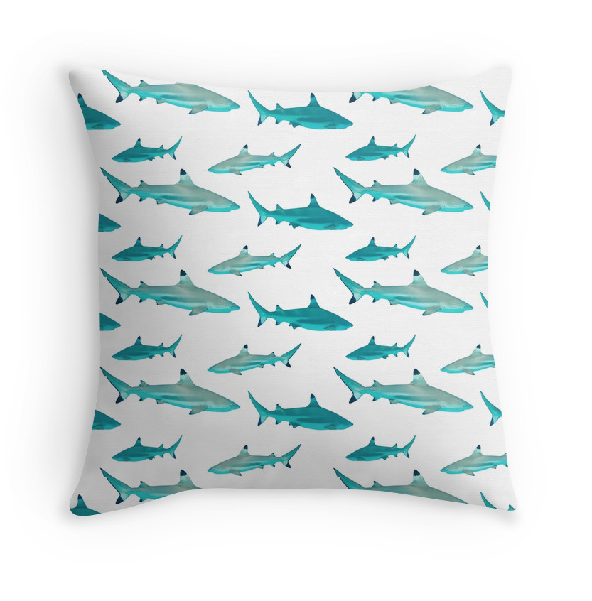 Tahiti Shark Pillow