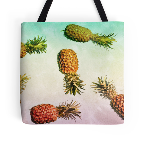 Rasta Colored Pineapples Tote Bag