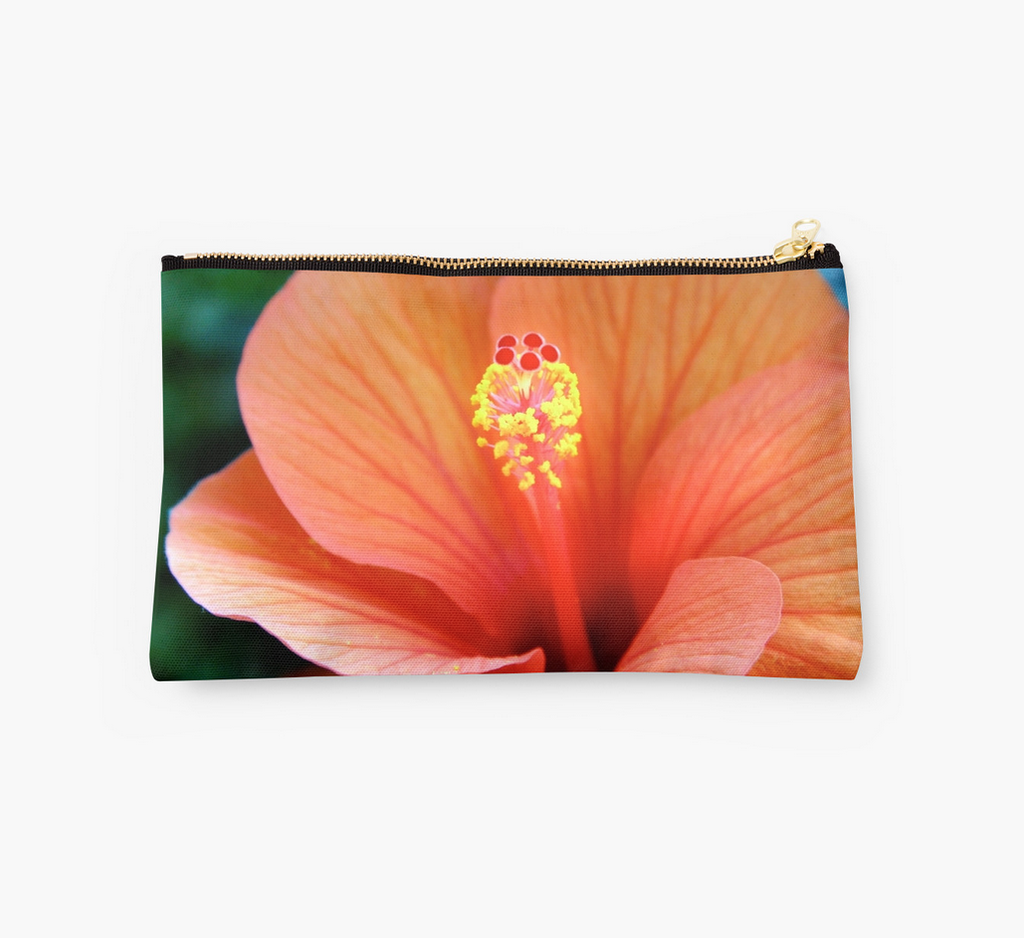 Red Hibiscus Clutch