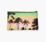 Neon Sunset & Palms Clutch