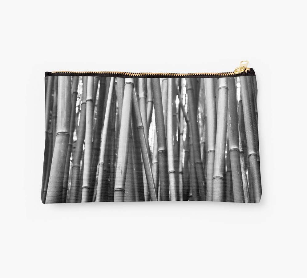 Black & White Bamboo Clutch