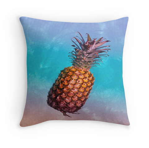 Rainbow Waters Pineapple Pillow
