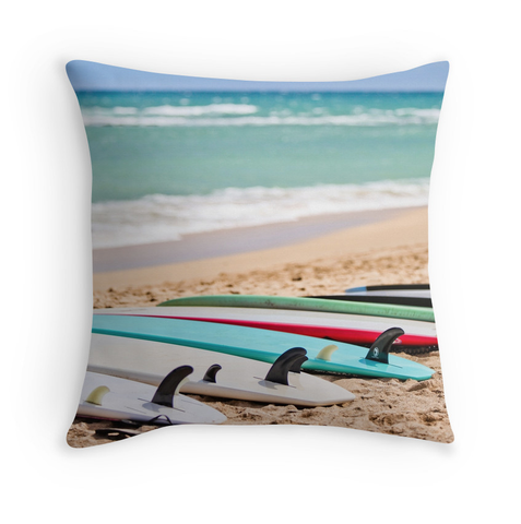 Ocean Blues & Boards Pillow
