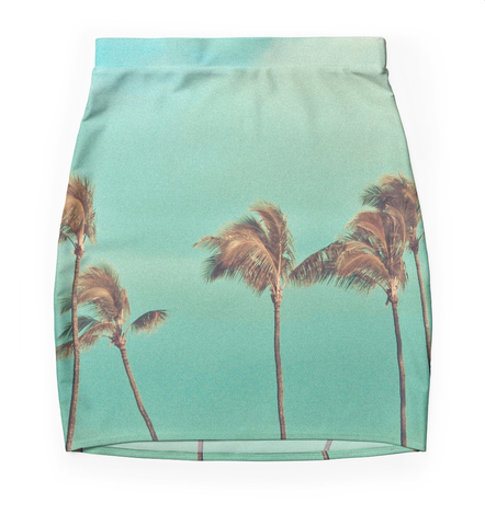 Retro Baldwin Palms Skirt
