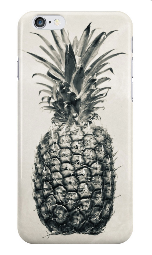 Vintage Black & White Pineapple iPhone Case