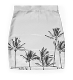 Black & White Palms Skirt