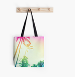 Rainbow Palm Skies Tote Bag