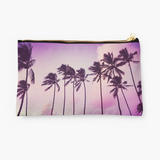 Purple Sunset Palms Clutch