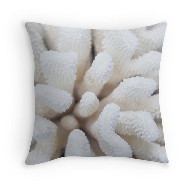 White Coral Pillow