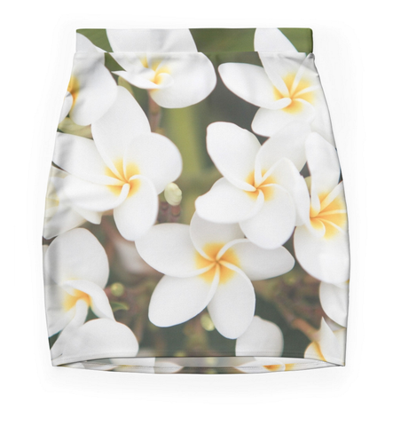 Elegant Plumeria Skirt